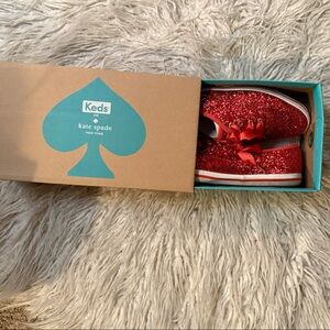 Keds Women’s Sparkly Red Sneakers